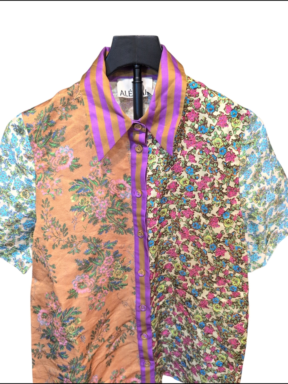 Alémais Multi-Print Short Sleeve Button-Down Shirt - Picture 3 of 7